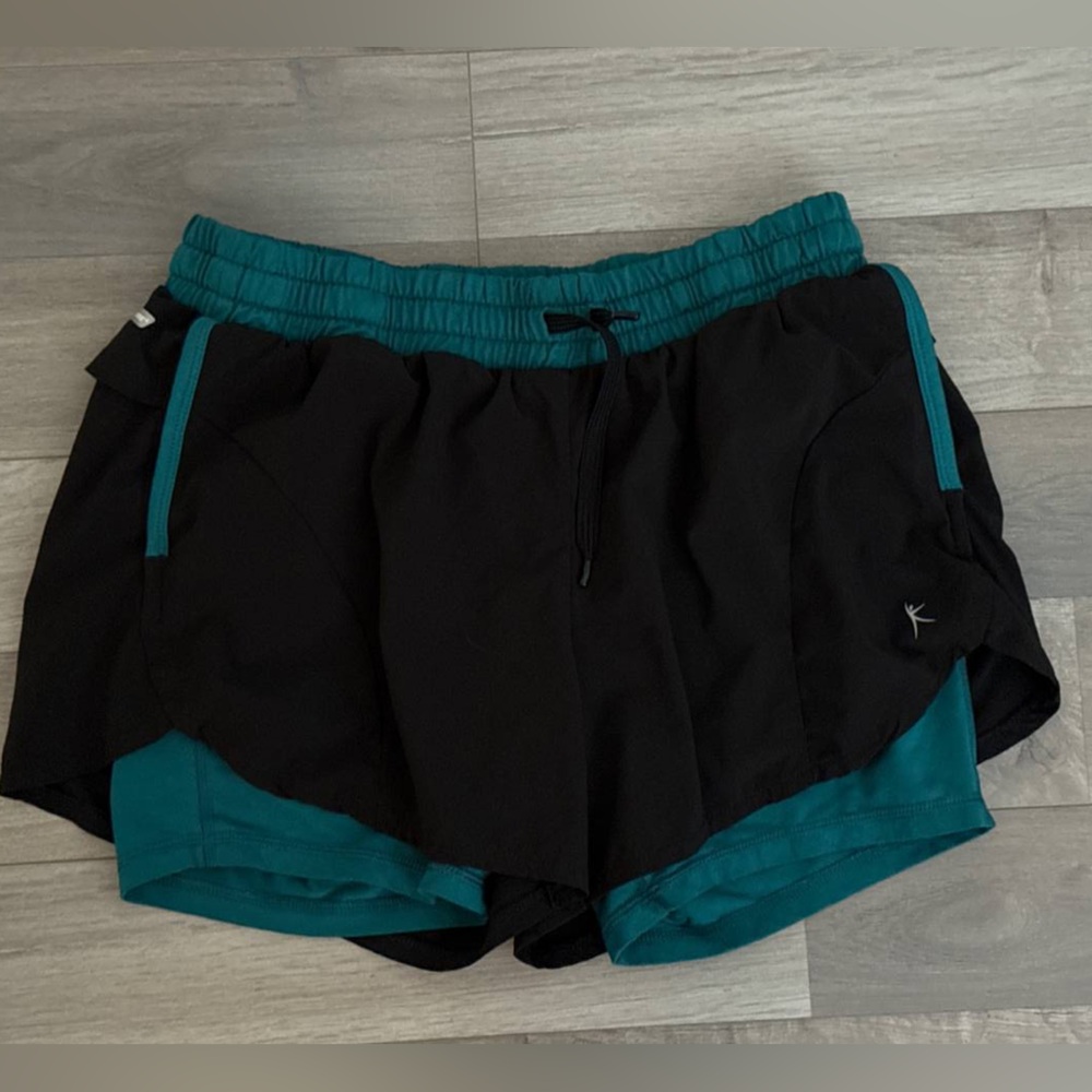 Danskin Black and Teal Athletic Shorts